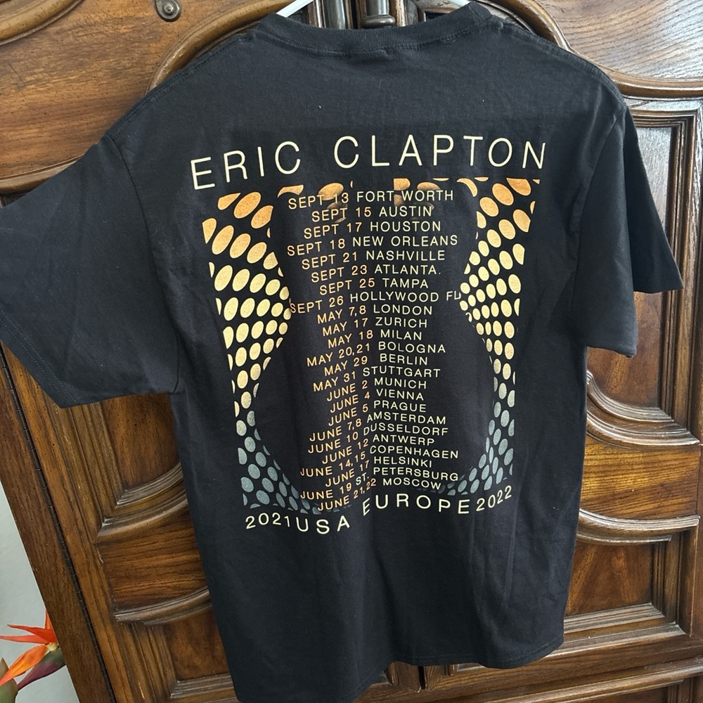 Eric Clapton 2021 USA Europe 2022 concert tour Tshirt - Picture 5 of 7